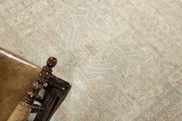18th Century Khotan Design Revival Safira - 18th-century, East Turkestan Khotan - close-up of weave texture and pile