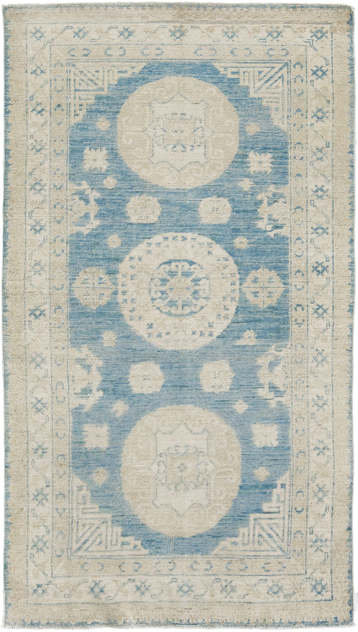 18th Century Khotan Design Revival Runner Safira - 18th-century, East Turkestan Khotan - one-of-a-kind handmade area rug (2)