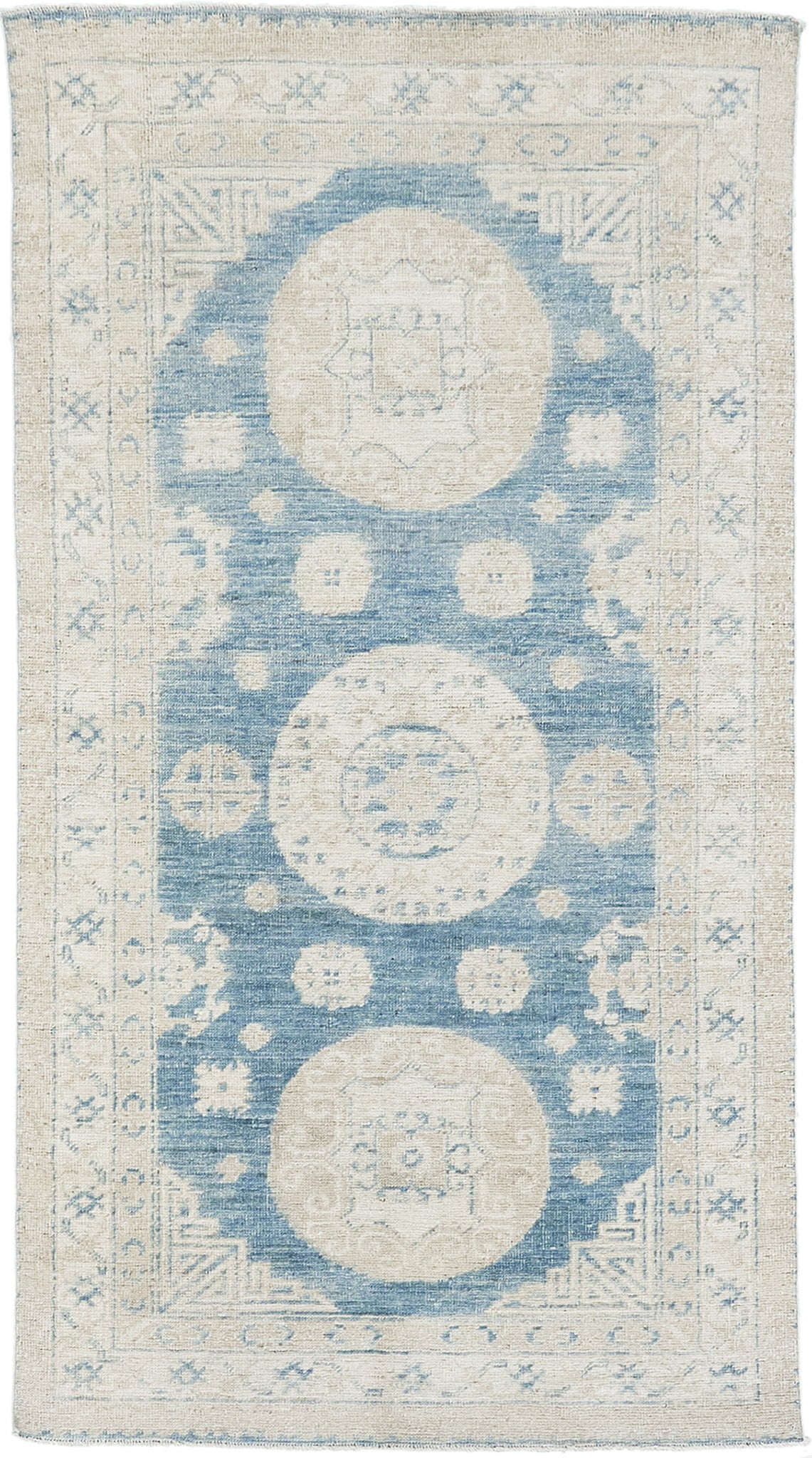 18th Century Khotan Design Revival Runner D5387 Safira