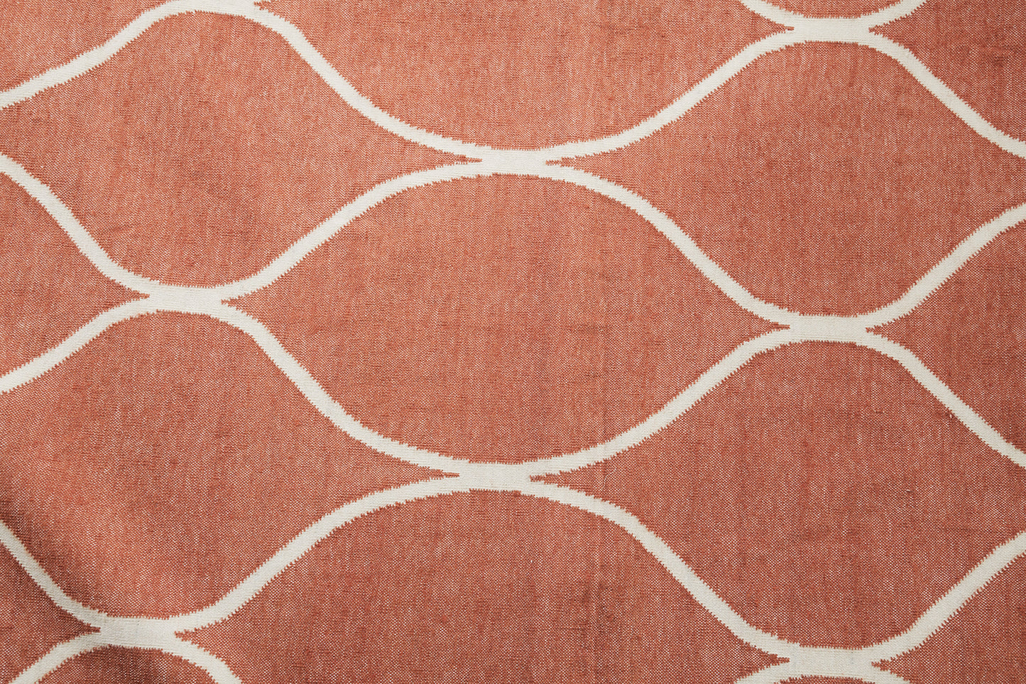 Contemporary Flat-Weave Rug Cielo Collection Valla Tangerine