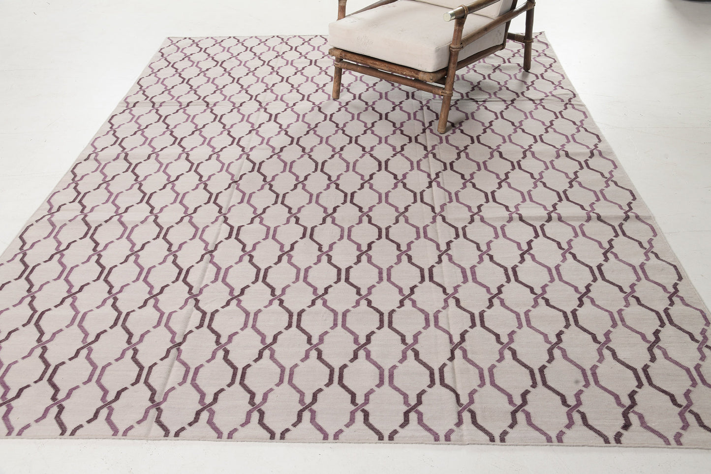 Contemporary Flat-Weave Rug Cielo Collection Zenia Raisin