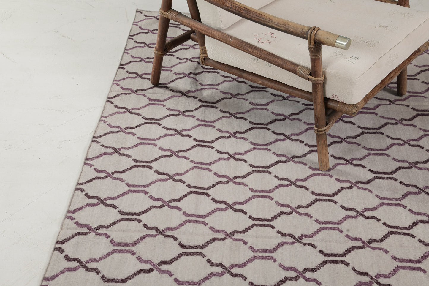 Contemporary Flat-Weave Rug Cielo Collection Zenia Raisin
