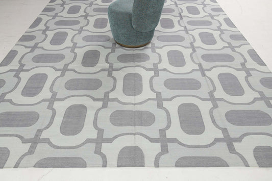Contemporary Flat-Weave Rug Cielo Collection Gems Cesious