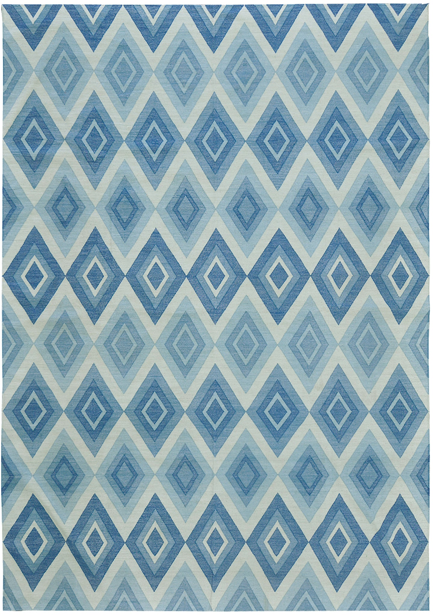 Contemporary Flat-Weave Rug Cielo Collection Permata Turquoise
