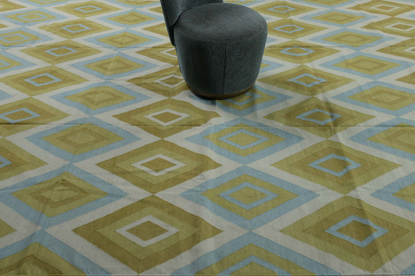 Contemporary Flat-Weave Rug Cielo Collection Permata Cricket