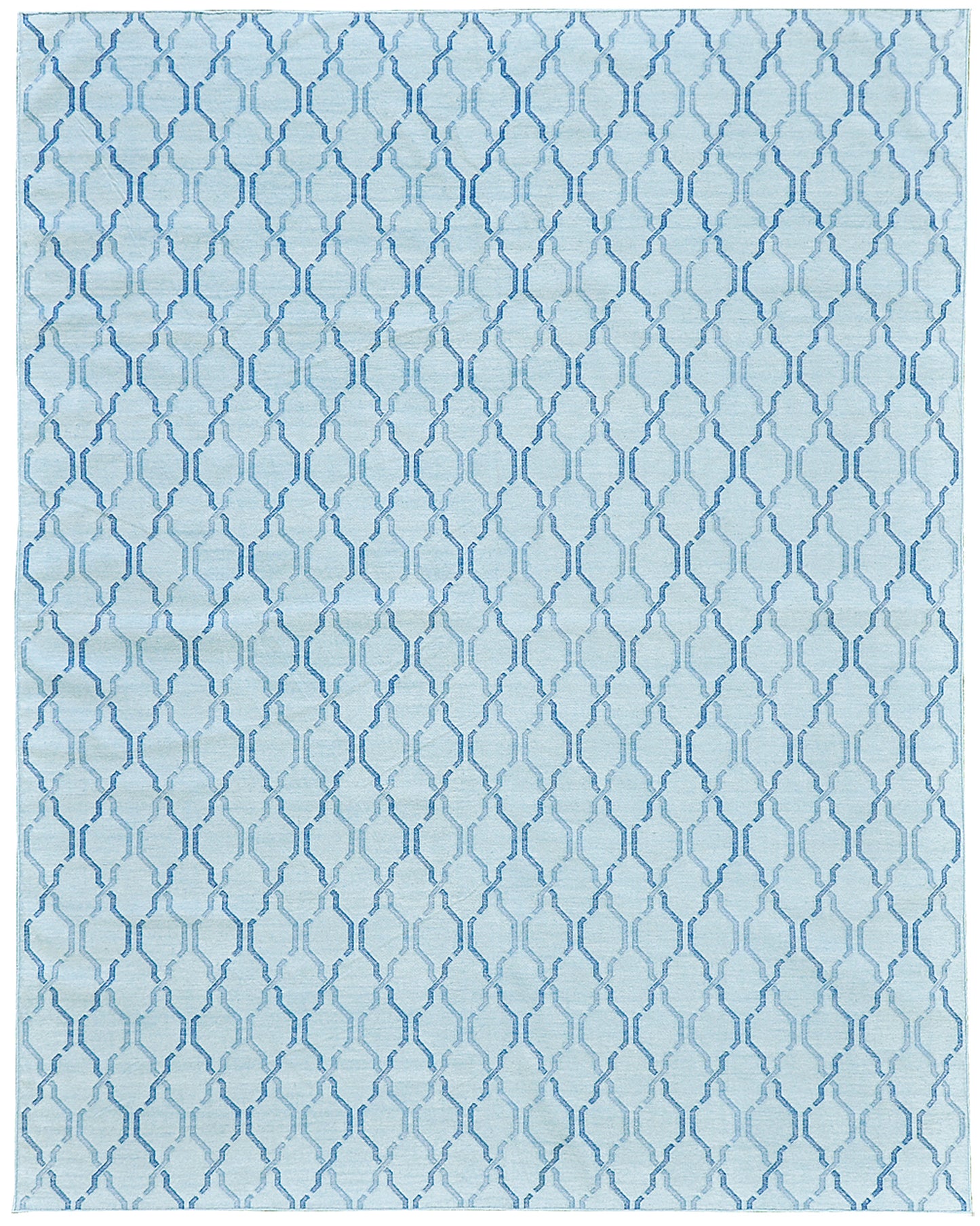Contemporary Flat-Weave Rug Cielo Collection Zenia Turquoise