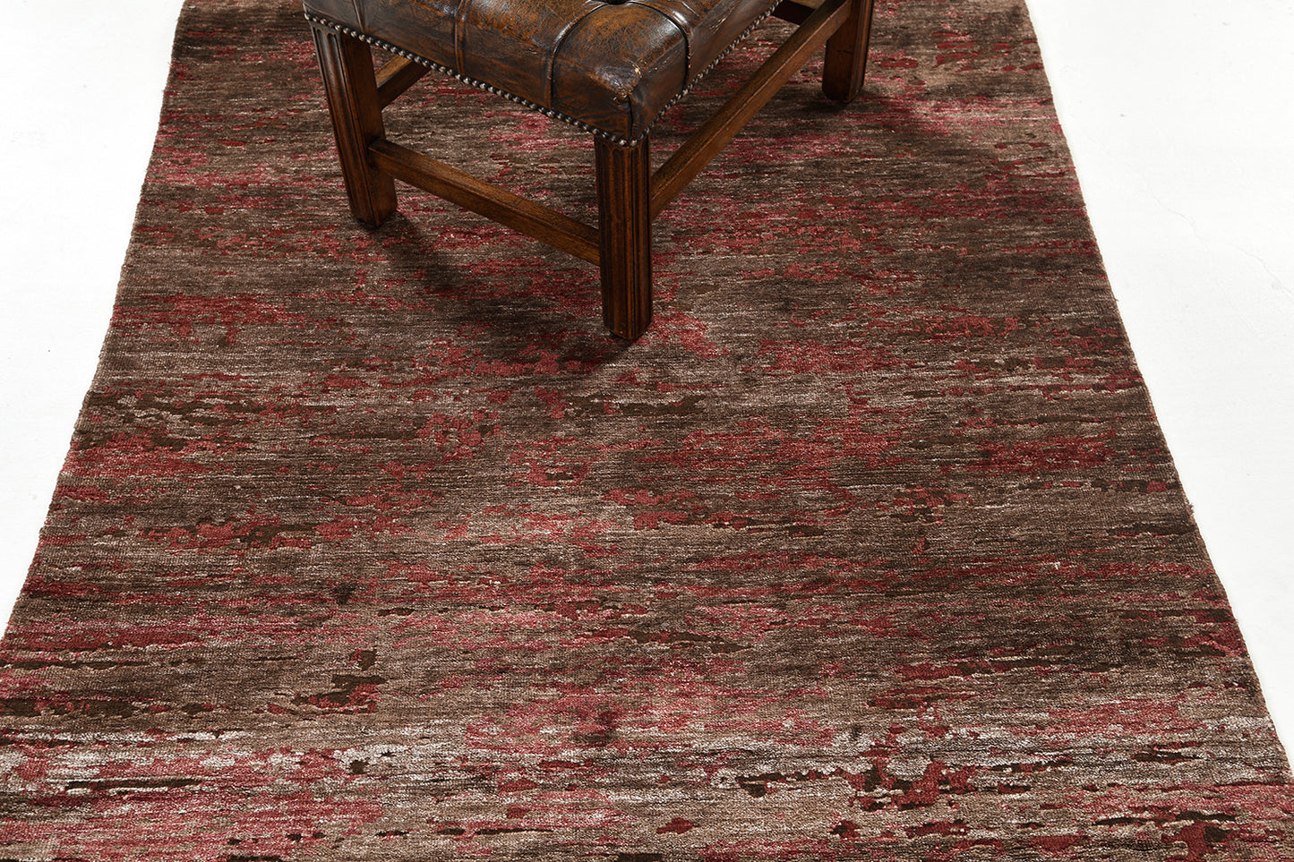 Modern Design Mezzo Collection Wool &  Silk Embossed Rug Codesto