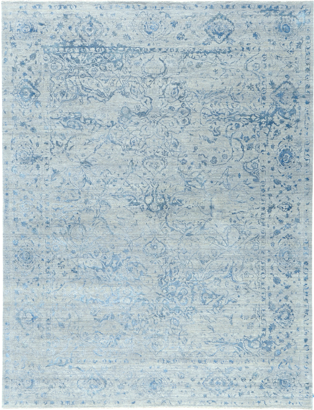 Transitional Design Allure Embossed Wool & Silk Rug Beaufort