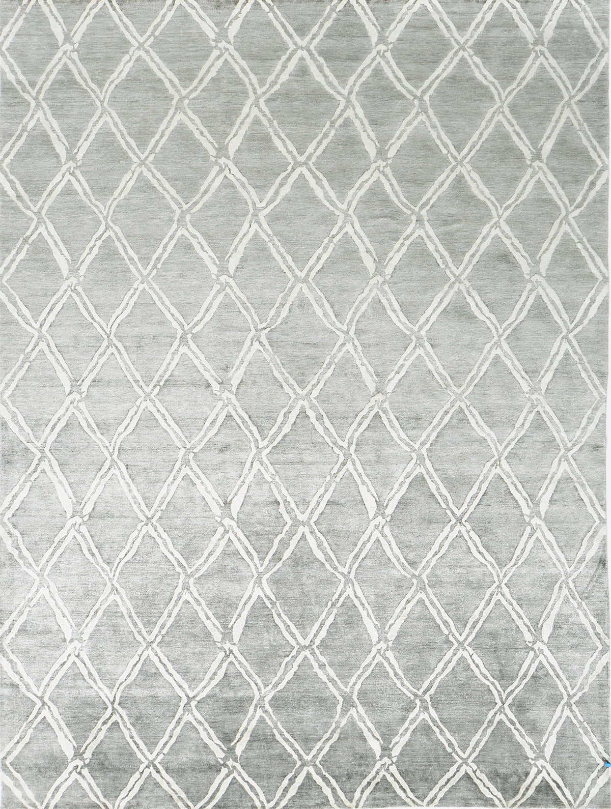 Modern Rug Image 7746 Modern Design Bamboo Silk Rug Palisade Embossed
