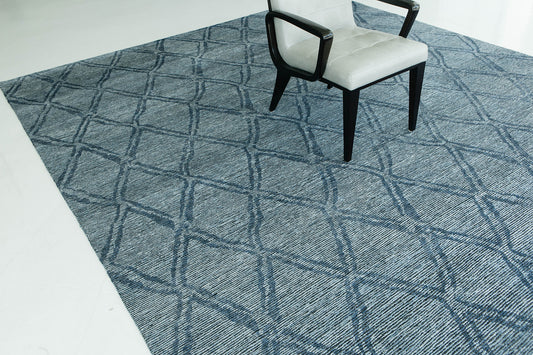 Modern Rug Image 7260 Modern Design Bamboo Silk Ribbed Rug Vita Palisade