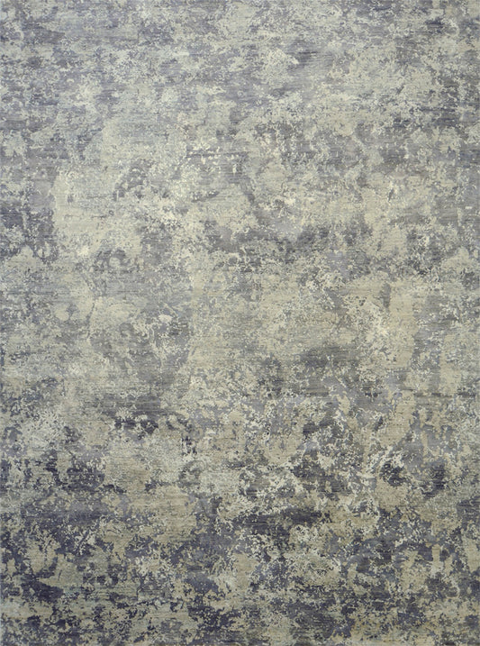 Modern Design Mezzo Collection Wool & Silk Embossed Rug Misto