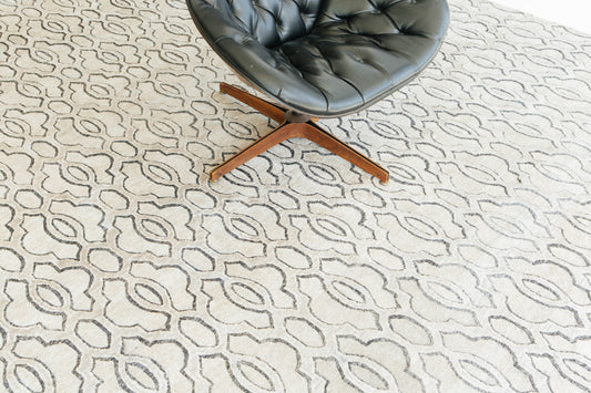 Modern Rug Image 7786 Modern Design Bamboo Silk Rug Petri