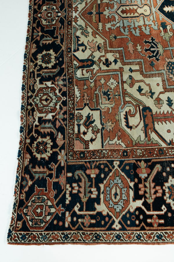 Persian Rug 1919 Antique Persian Serapi Rug 26027