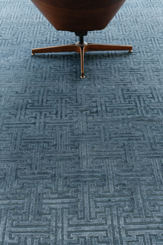 Modern Rug Image 7596 Modern Design Bamboo Silk Rug Greeky