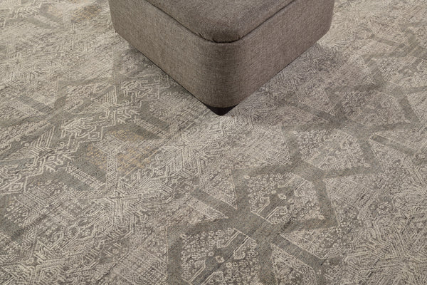 Transitional Design Rug Allure Dixson - close-up of weave texture and pile [#10]