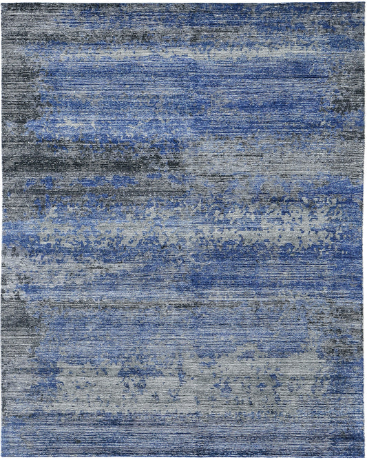 Modern Rug Image 7250 Modern Design Bamboo Silk Ribbed Rug Vita 9677