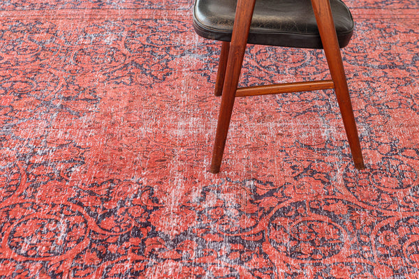 Overdyed Vintage Style Rug - overhead flat lay view [#7]