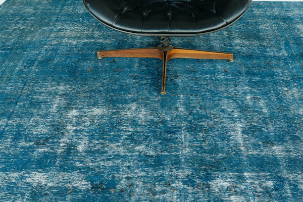 Overdyed Vintage Style Rug - natural light view of colors [#9]