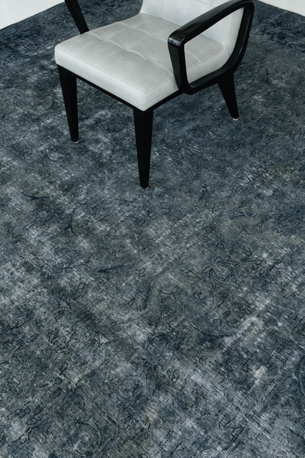 Overdyed Vintage Style Rug - styled in room setting [#10]