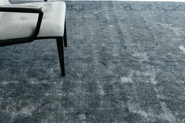 Overdyed Vintage Style Rug - overhead flat lay view [#10]