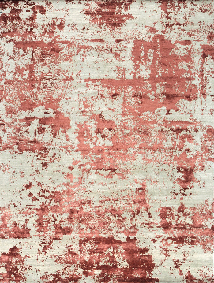 Modern Design Mezzo Collection Wool & Silk Embossed Rug ESK431