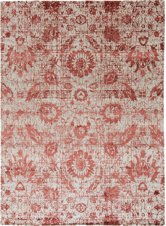 Modern Design Mezzo Collection Wool & Silk Embossed Rug ESK624