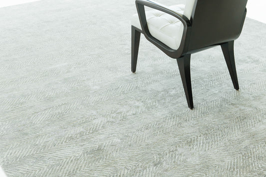 Modern Design Mezzo Collection Wool & Silk Embossed Rug ESK470