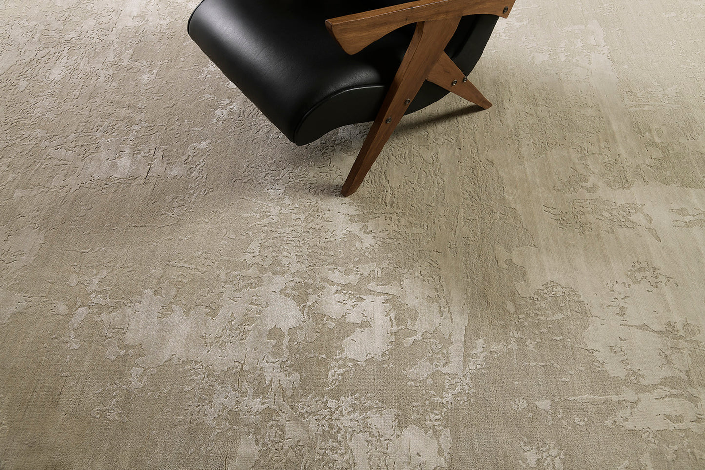 Modern Design Mezzo Collection Wool & Silk Embossed Rug ESK631