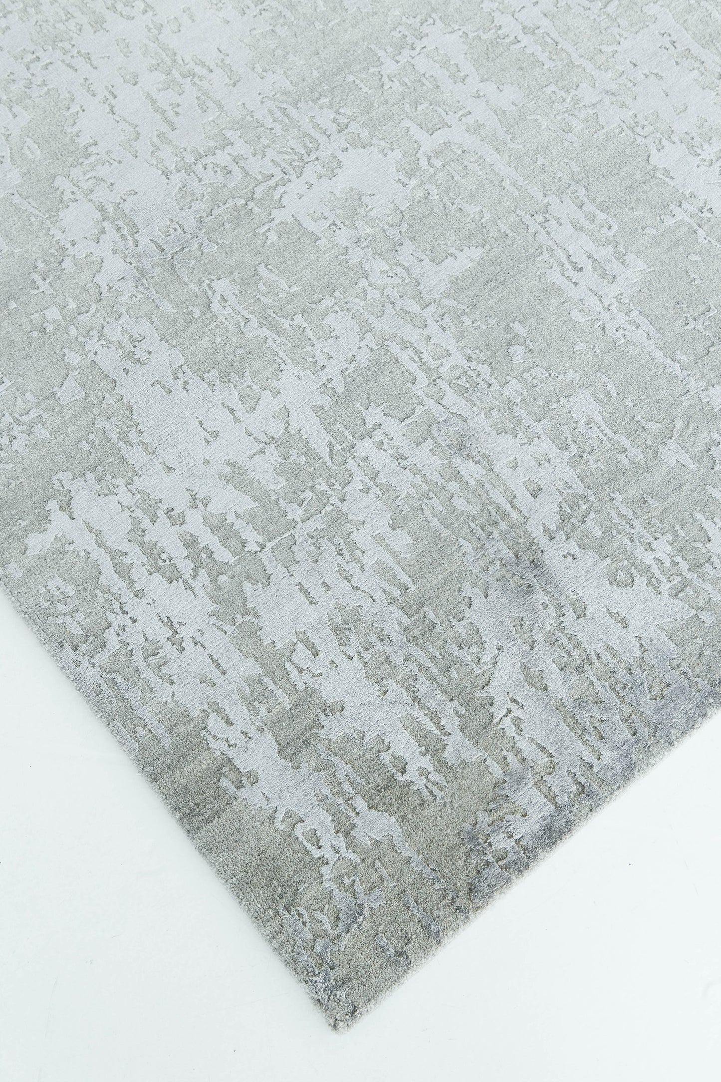 Modern Design Mezzo Collection Wool & Silk Embossed Rug ESK408