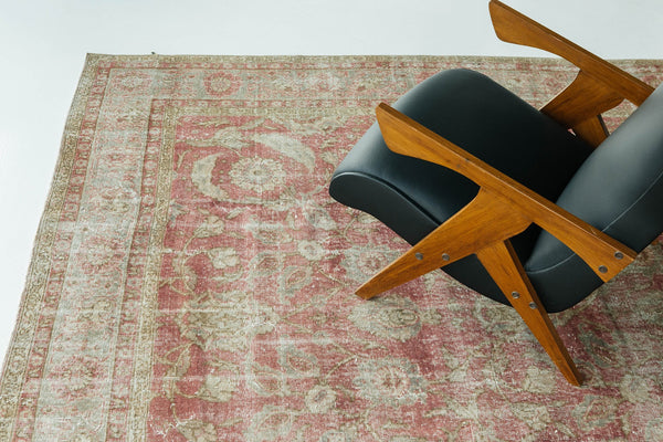 Antique Turkish Anatolian Rug - hand-knotted in Turkey - styled in room setting [#2]