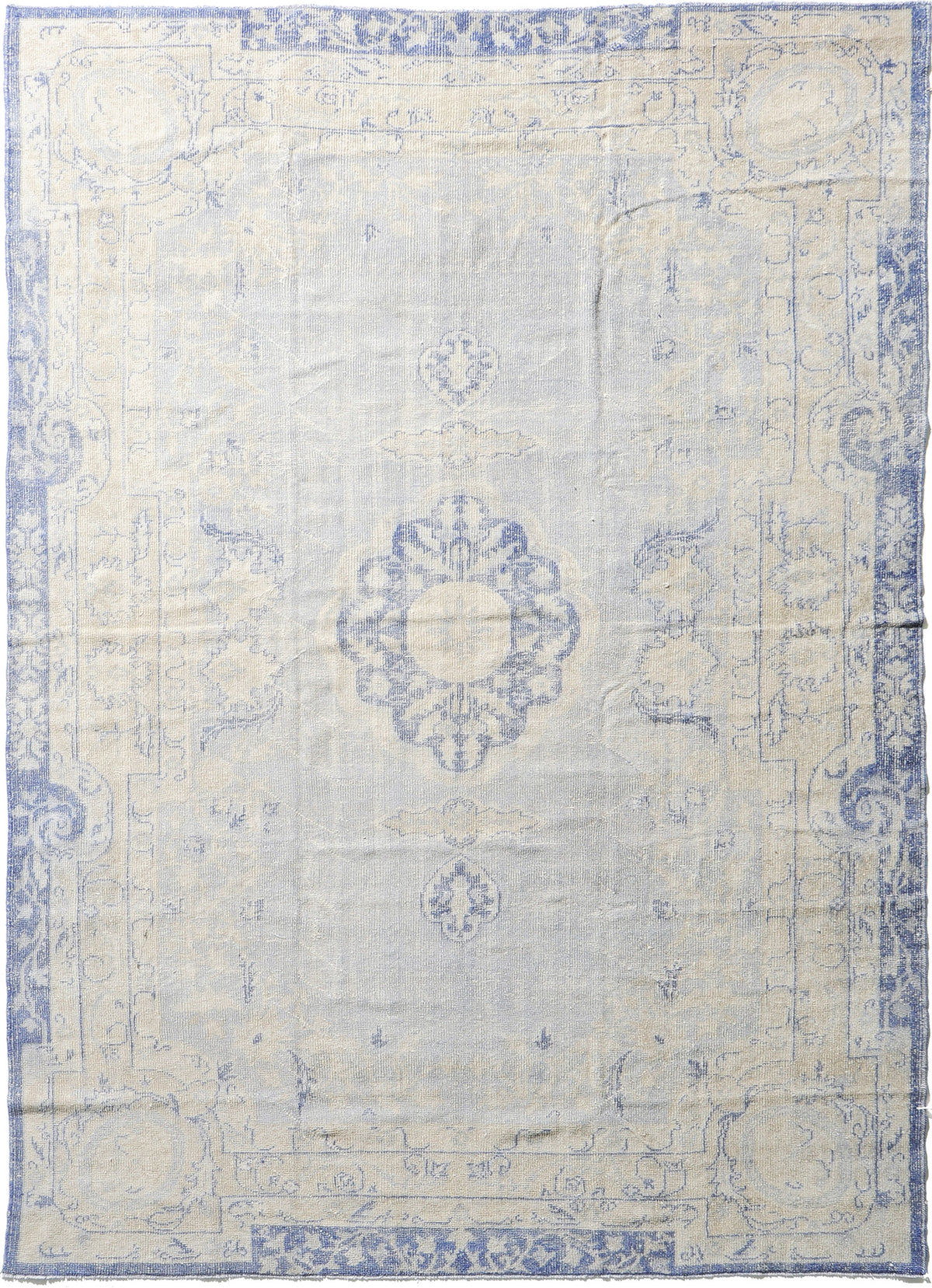 Vintage Turkish Anatolian Distressed Rug - hand-knotted in Turkey - one-of-a-kind handmade area rug