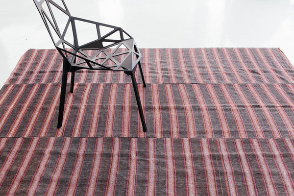 Turkish Tisse Kilim Flat Weave Rug - flat-weave kilim, hand-knotted in Turkey - styled in room setting [#37]