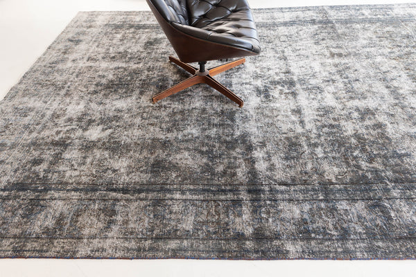 Vintage Distressed Rug - overhead flat lay view [#3]