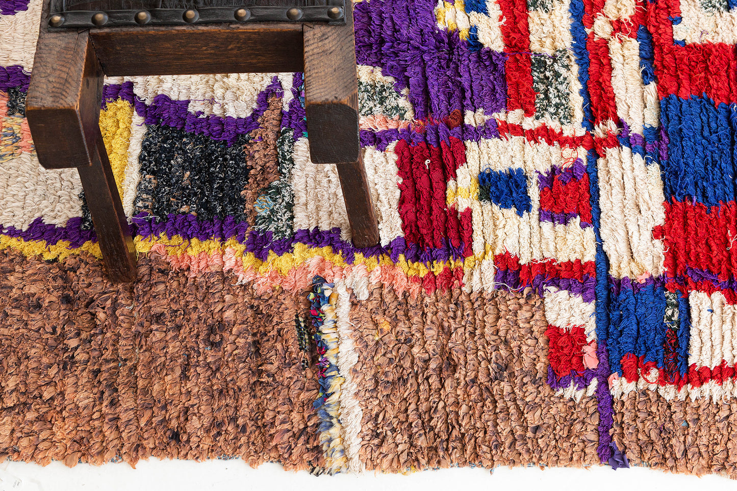 Vintage Moroccan Boujad Tribe Berber Rug