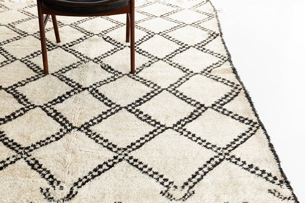 Modern Rug Image 13071 Vintage Moroccan Beni Ourain Tribe Berber Rug