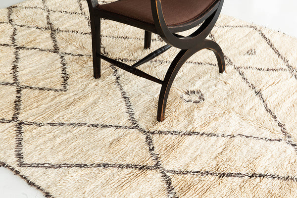 Modern Rug Image 13075 Vintage Moroccan Beni Ourain Tribe Berber Rug