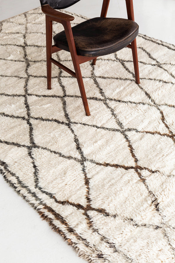 Modern Rug Image 13039 Vintage Moroccan Beni Ourain Tribe Berber Rug