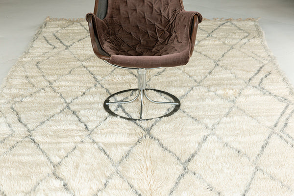 Modern Rug Image 13049 Vintage Moroccan Beni Ourain Tribe Berber Rug