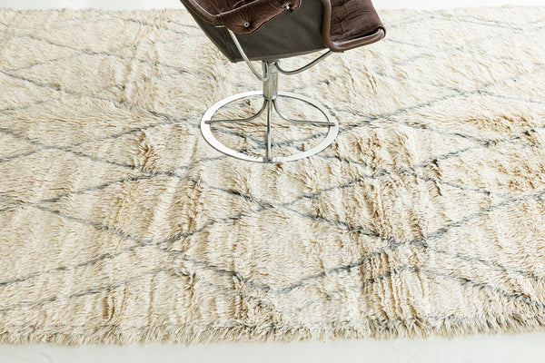 Modern Rug Image 13051 Vintage Moroccan Beni Ourain Tribe Berber Rug