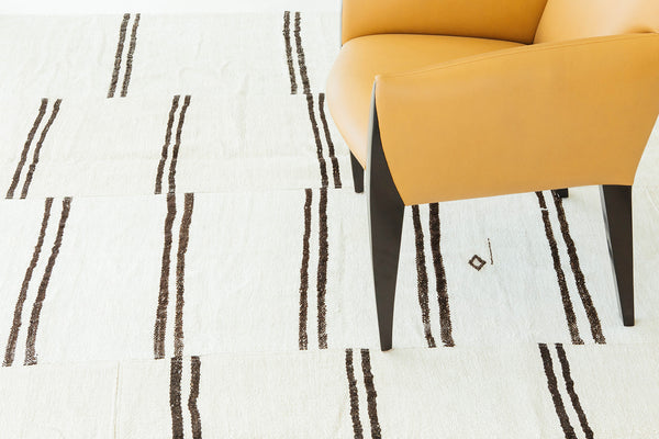 Vintage Anatolian Turkish Flat Weave Kilim - flat-weave kilim, hand-knotted in Turkey - overhead flat lay view [#42]