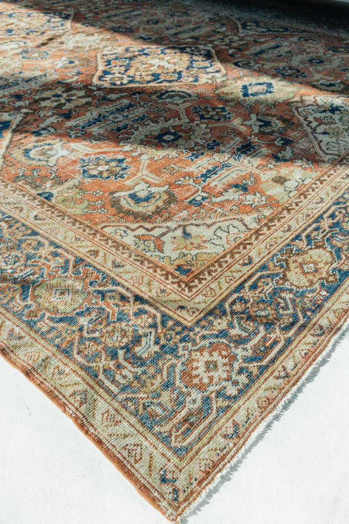 Antique Persian Mahal Distressed Rug 26769