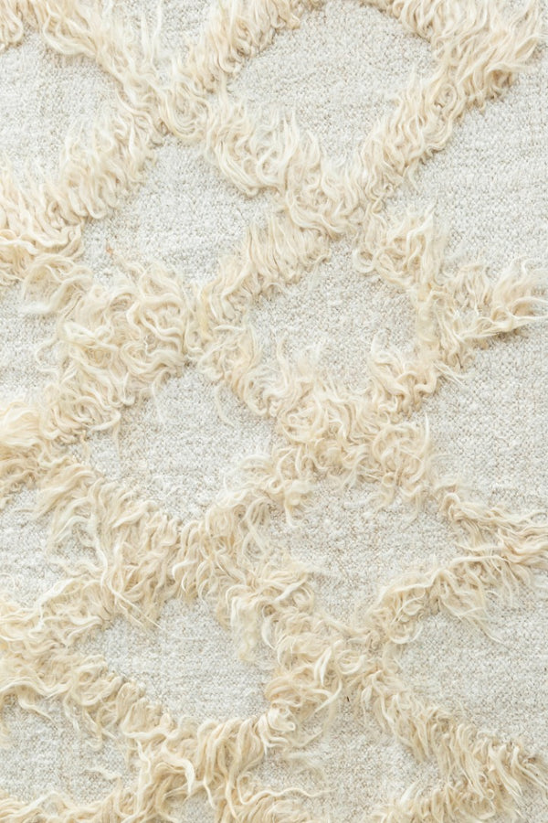 Vintage Turkish Tulu Rug - shaggy pile Tulu, hand-knotted in Turkey - styled in room setting [#2]