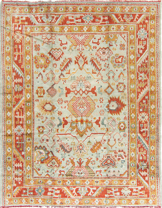 Antique Turkish Oushak Rug
