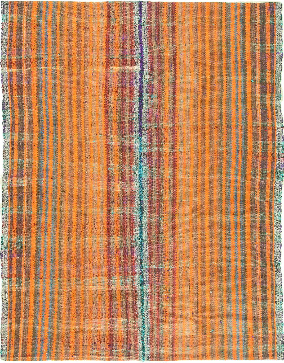 Turkish Tisse Kilim Flat Weave Rug - flat-weave kilim, hand-knotted in Turkey - one-of-a-kind handmade area rug [#22]