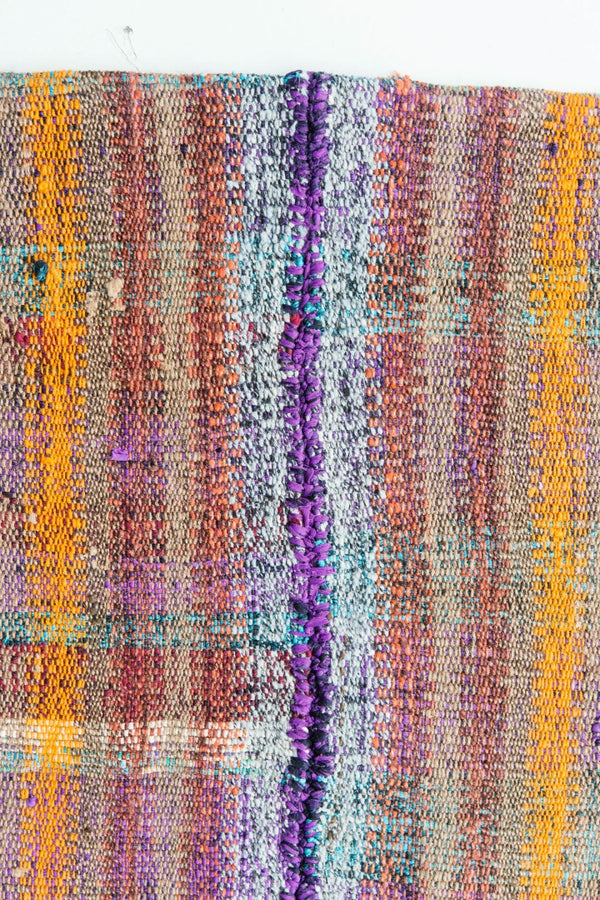 Turkish Tisse Kilim Flat Weave Rug - flat-weave kilim, hand-knotted in Turkey - styled in room setting [#22]