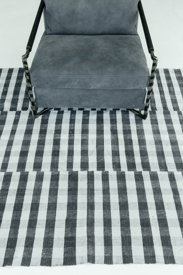 Turkish Tisse Kilim Flat Weave Rug - flat-weave kilim, hand-knotted in Turkey - overhead flat lay view [#14]