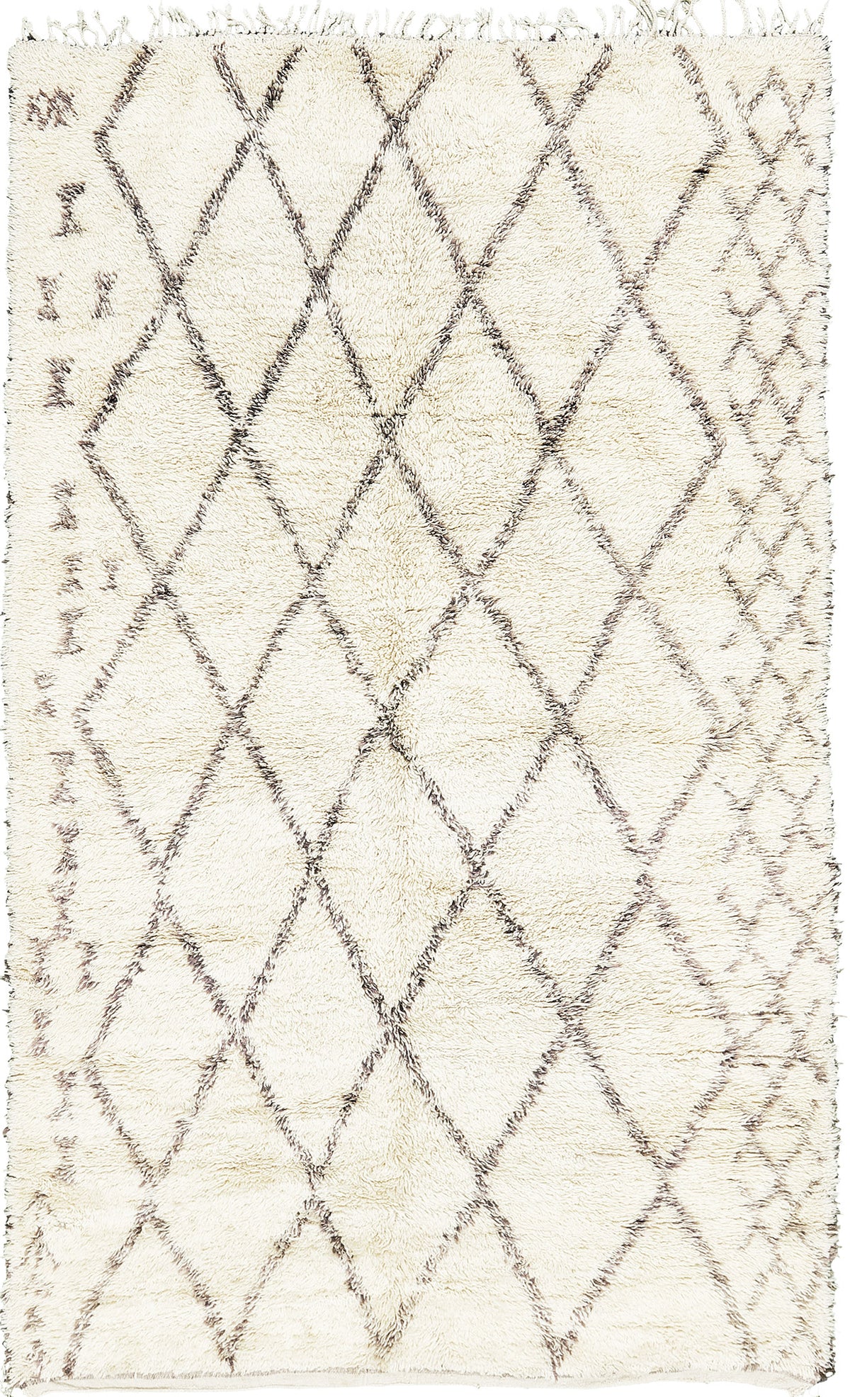 Modern Rug Image 13035 Vintage Moroccan Beni Ourain Tribe Berber Rug