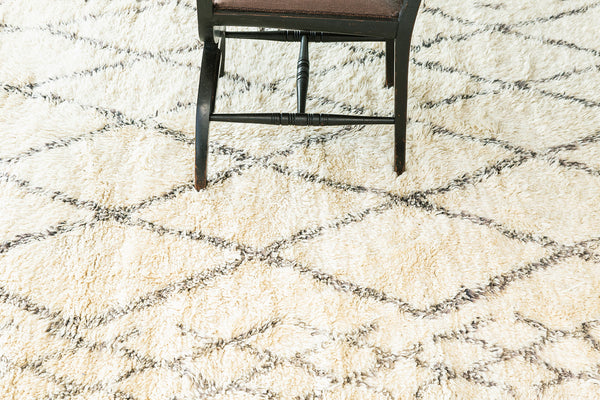 Modern Rug Image 13036 Vintage Moroccan Beni Ourain Tribe Berber Rug