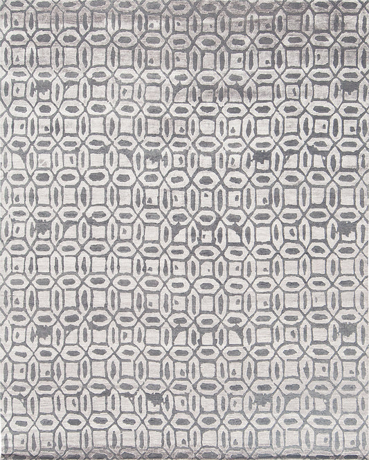 Modern Rug Image 7795 Modern Design Bamboo Silk Rug Rallegra