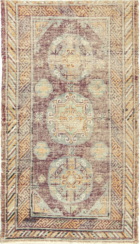 Antique Turkestan Khotan Rug